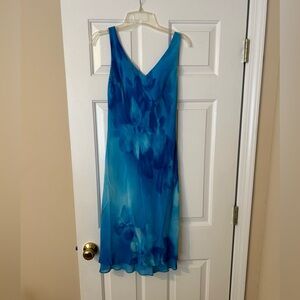 Jones New York blue midi dress